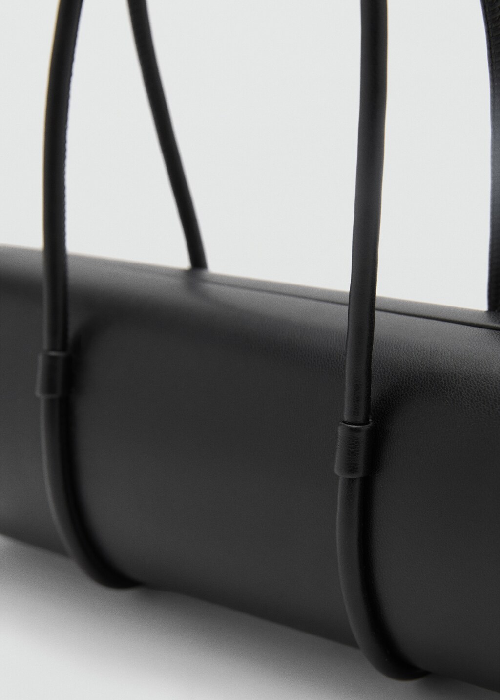 Double-handle clutch bag - Black