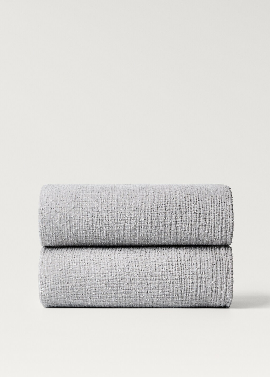 Plumeti cotton children's blanket - Light/Pastel Grey