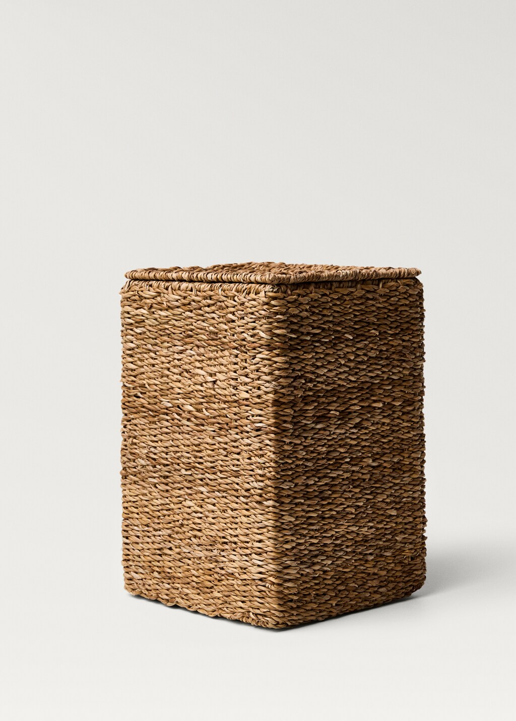 Seagrass basket with lid - Brown
