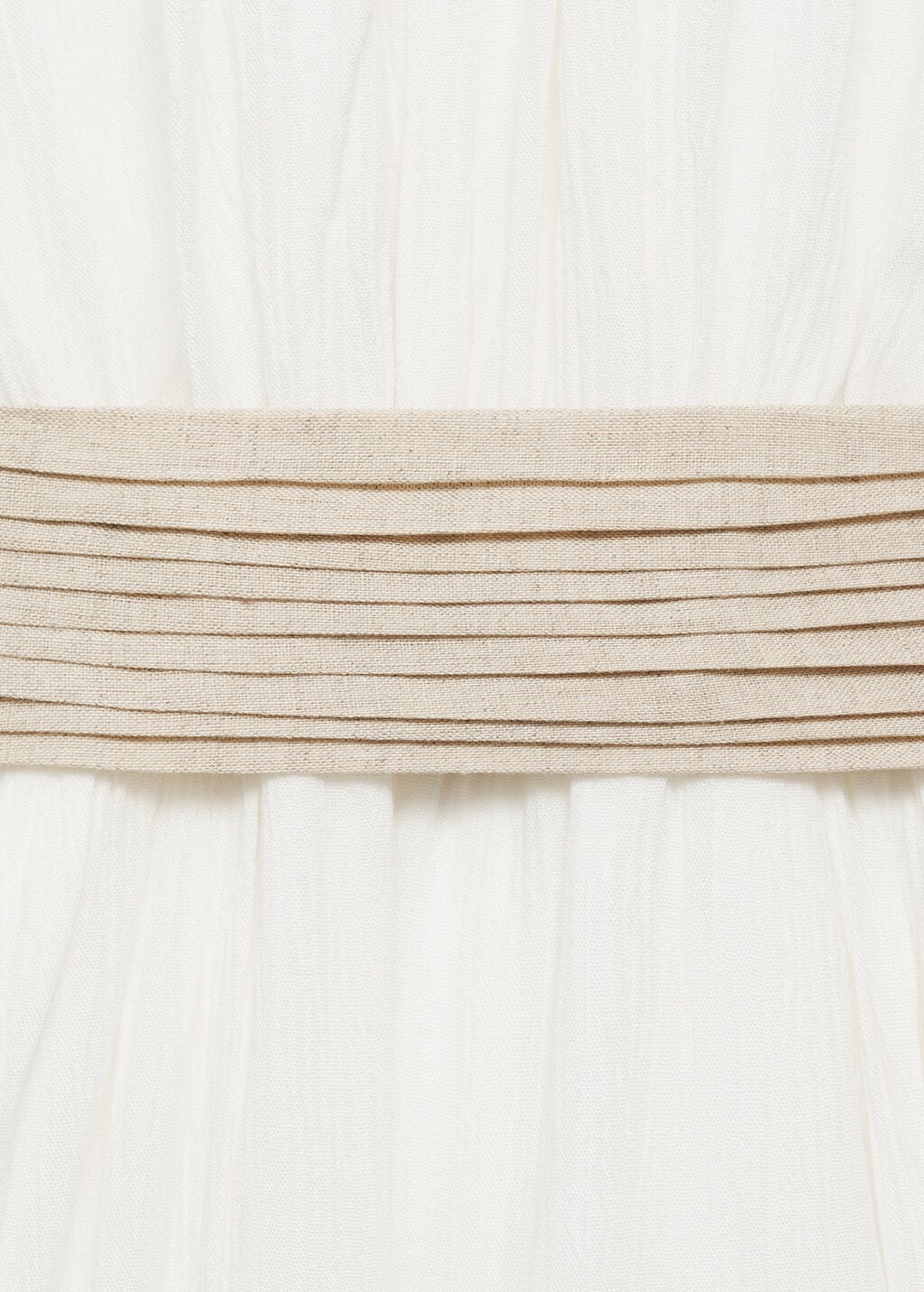 Bow long jumpsuit - White