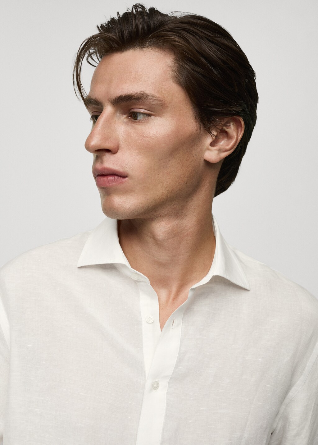 Relaxed-fit Tencel™ linen shirt - Off White