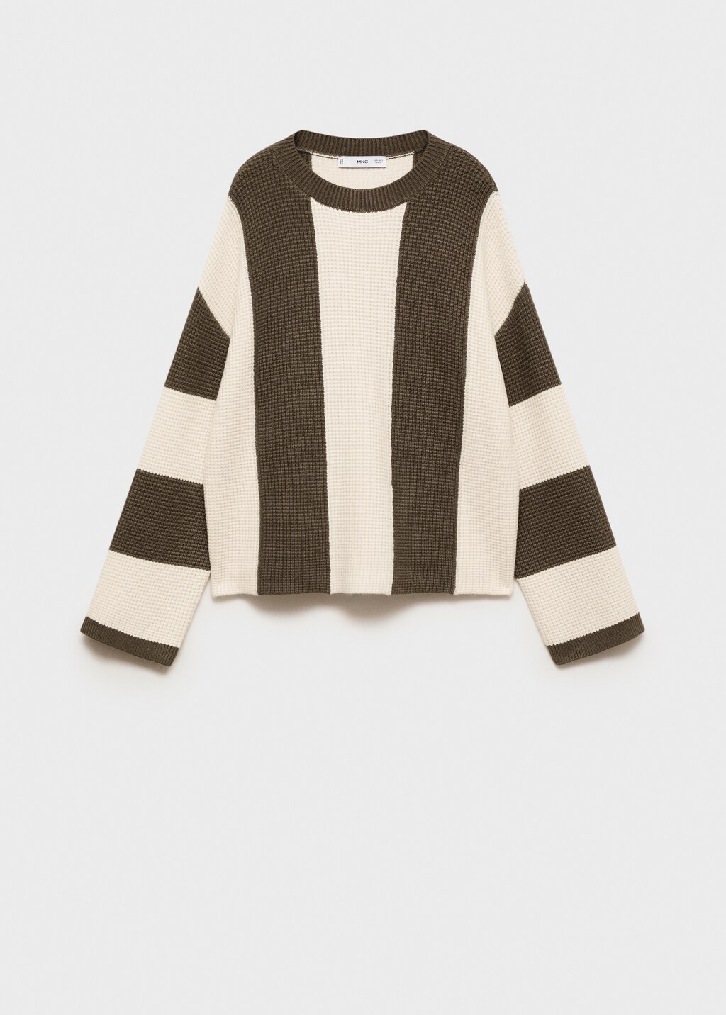 Knit striped sweater - Black