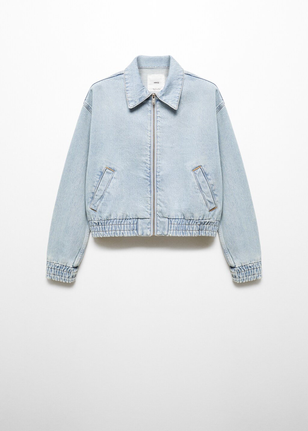 Denim bomber jacket - Sand