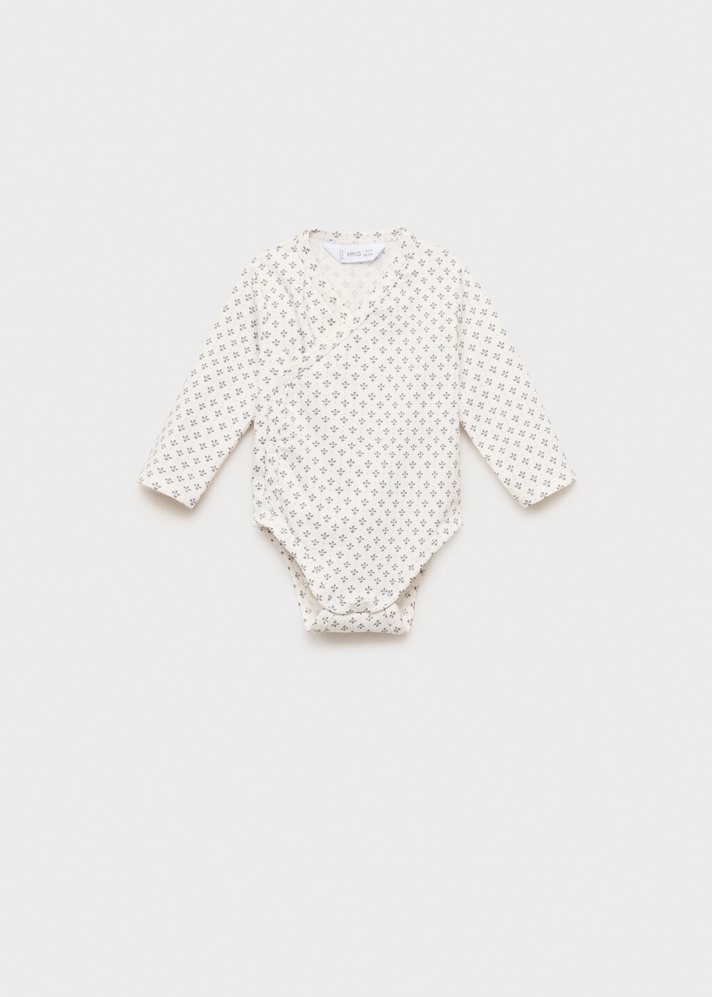 Printed cotton body - Grey