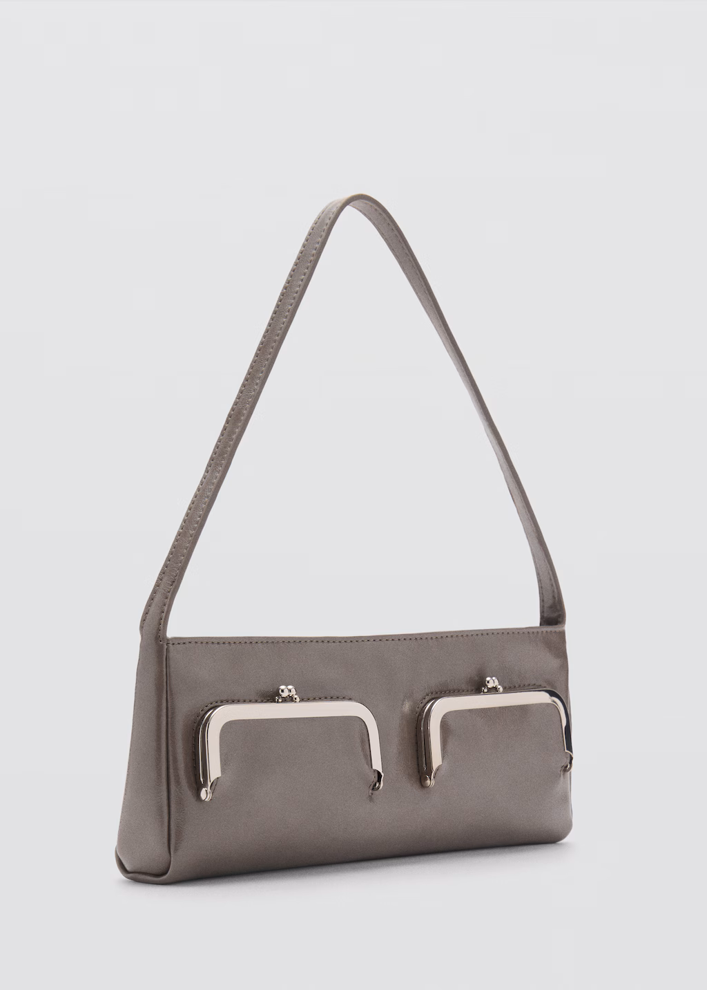 Shoulder bag with pochette pockets - Medium Grey