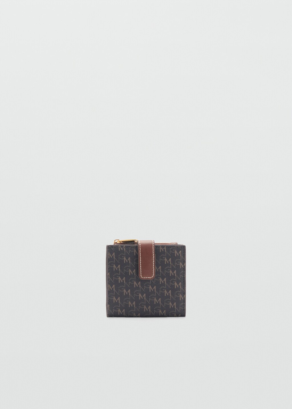 Wallet with printed logo - Brown