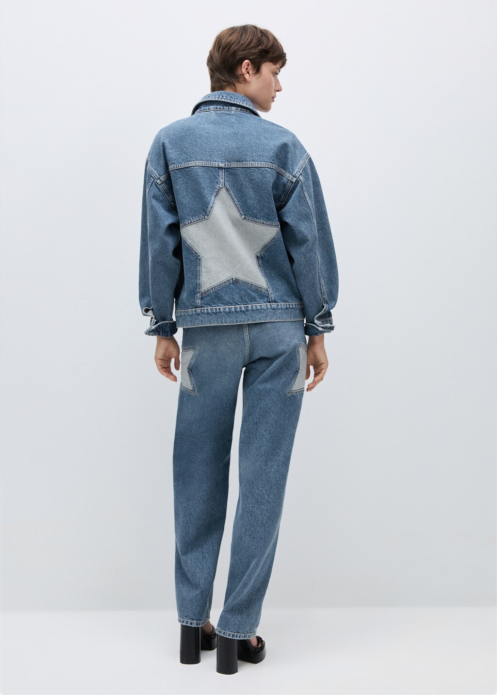 Star denim jacket - Medium Blue