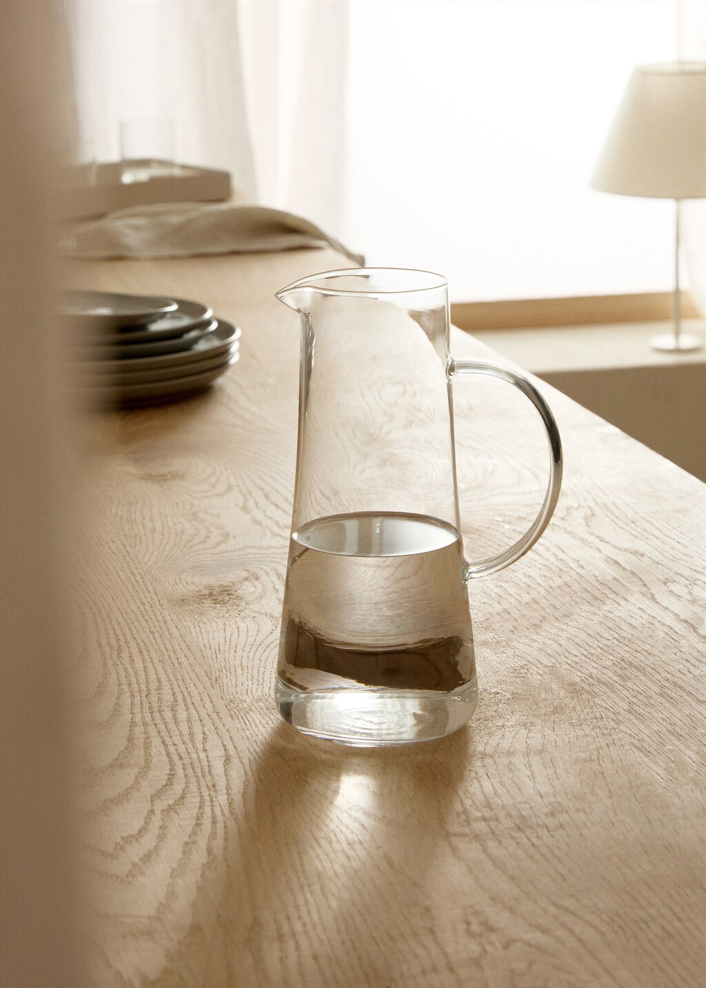 Borosilicate jug - Ice Grey