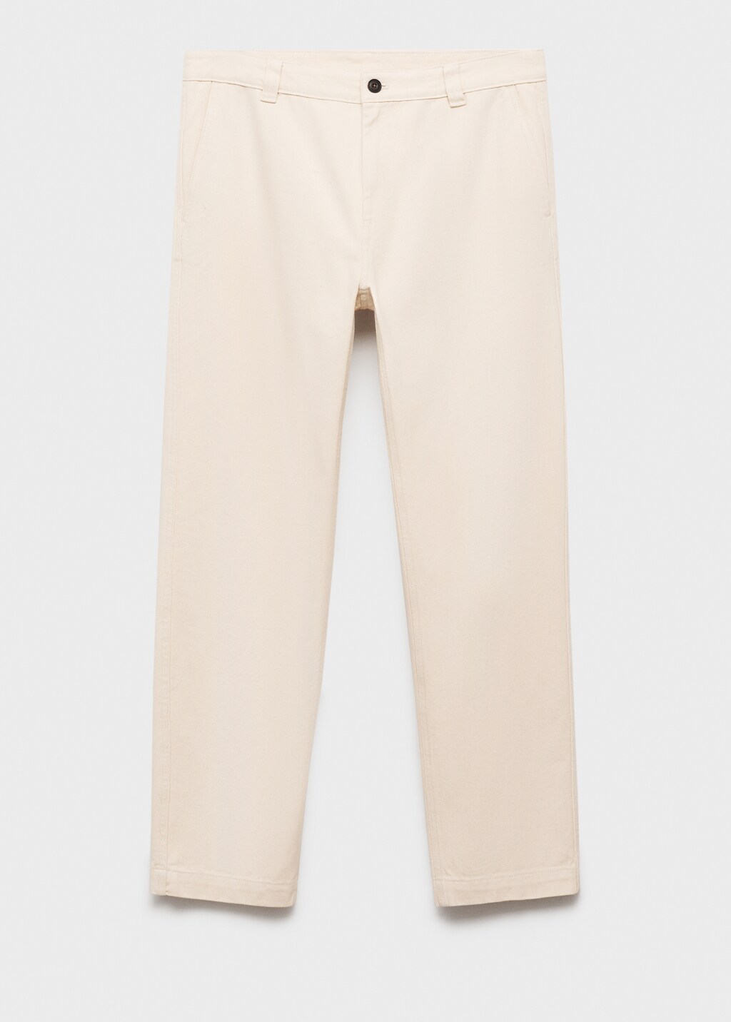 Regular fit cotton jeans - Off White