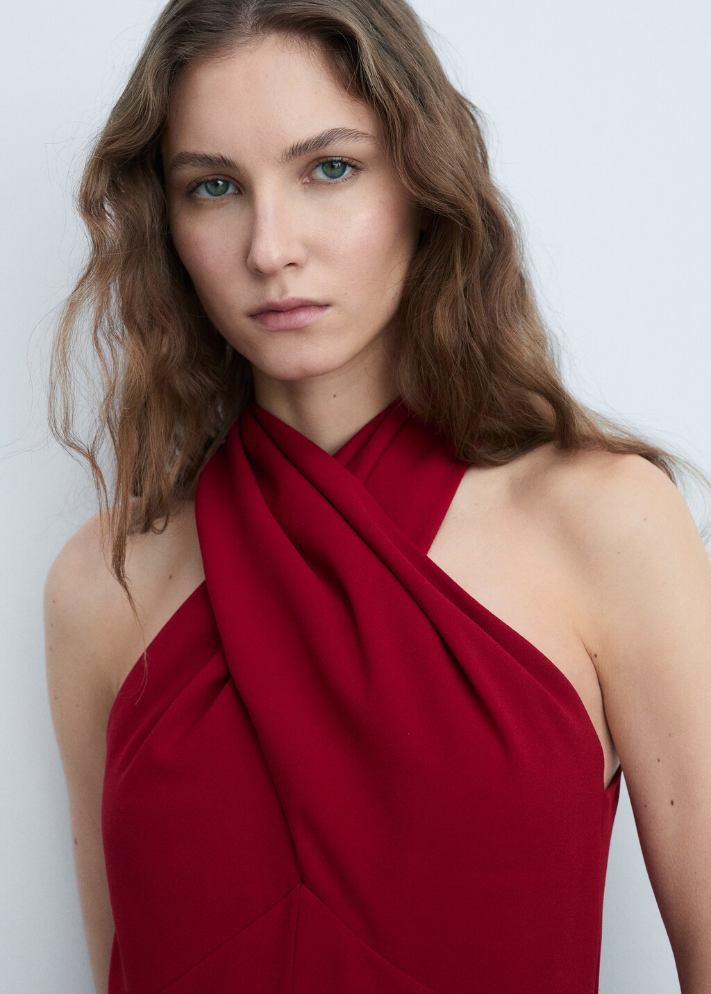 Belt wrap jumpsuit - Wine