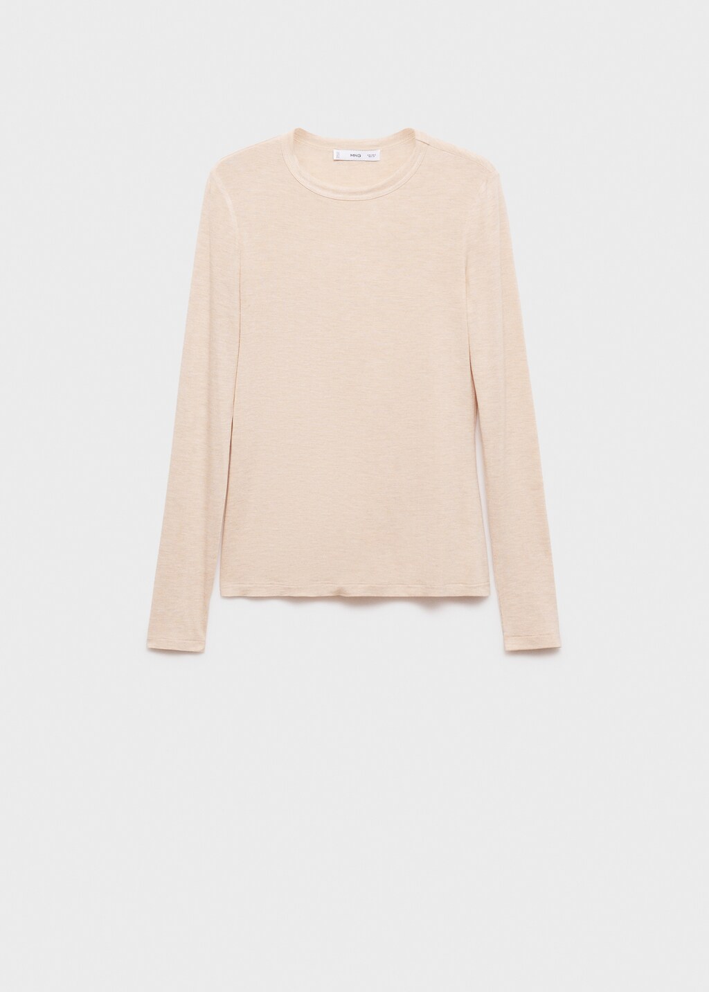 Long-sleeved fitted t-shirt - Black