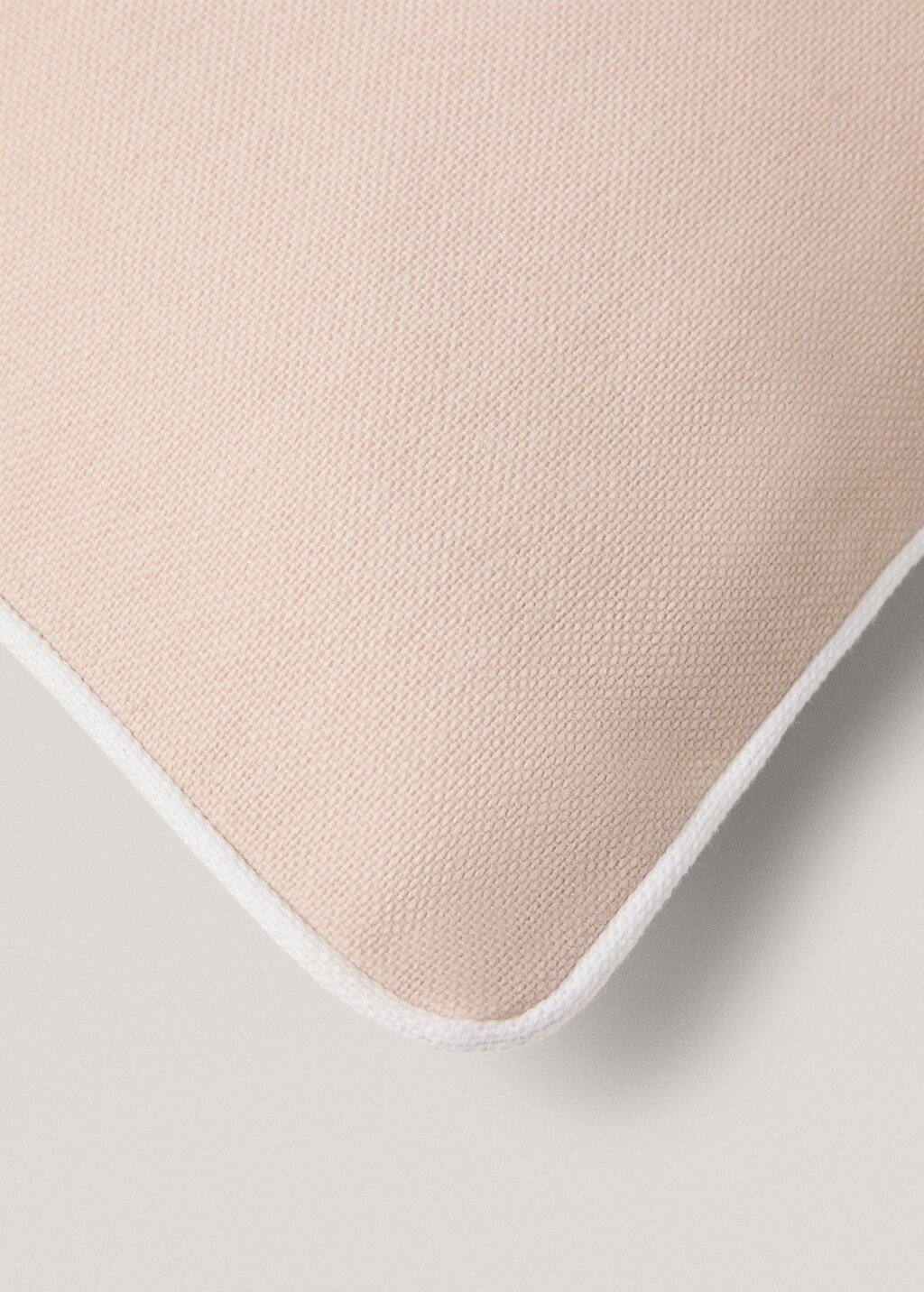 Cotton cushion cover with trim 30x50cm - Green