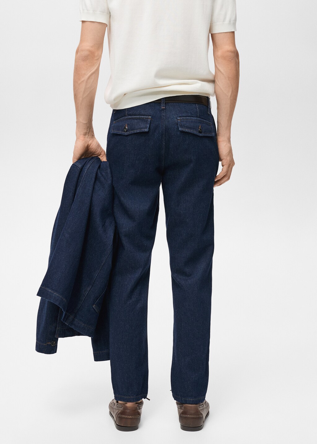 Regular-fit dark-wash jeans - Open Blue