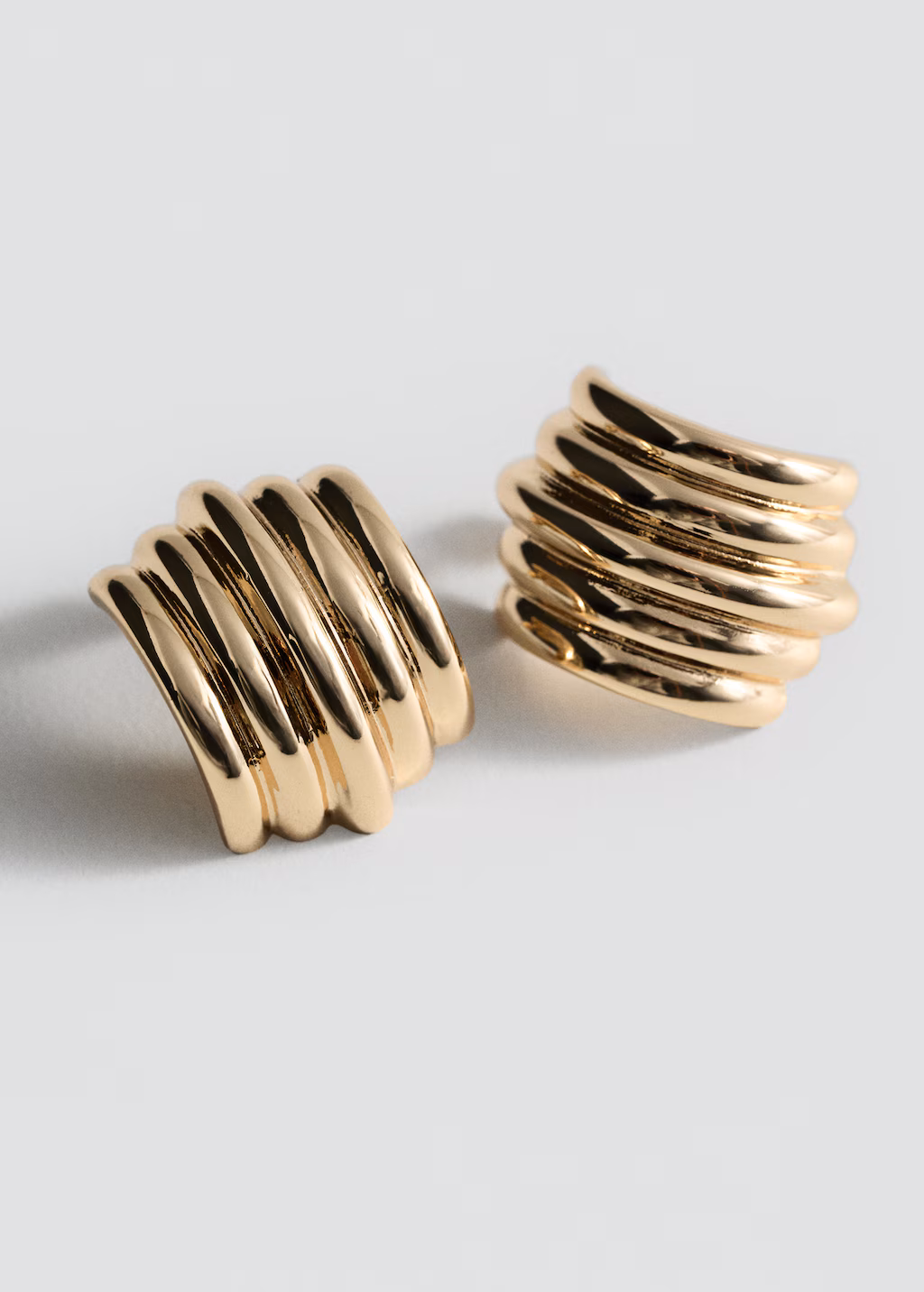 Relief earrings - Gold