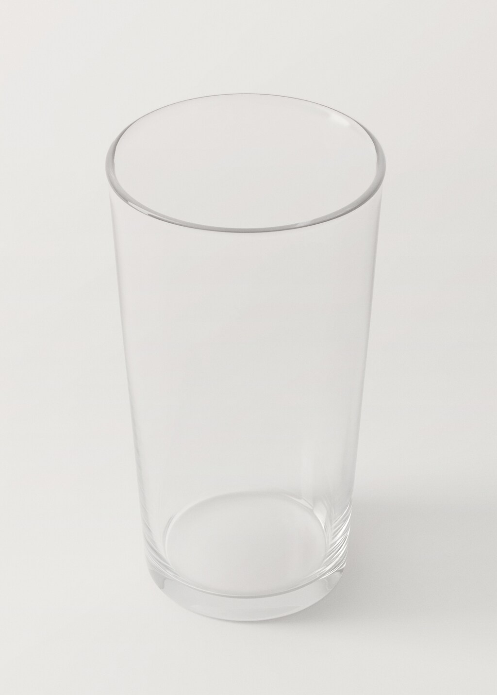 Large plain glass soda tumbler - Ice Grey