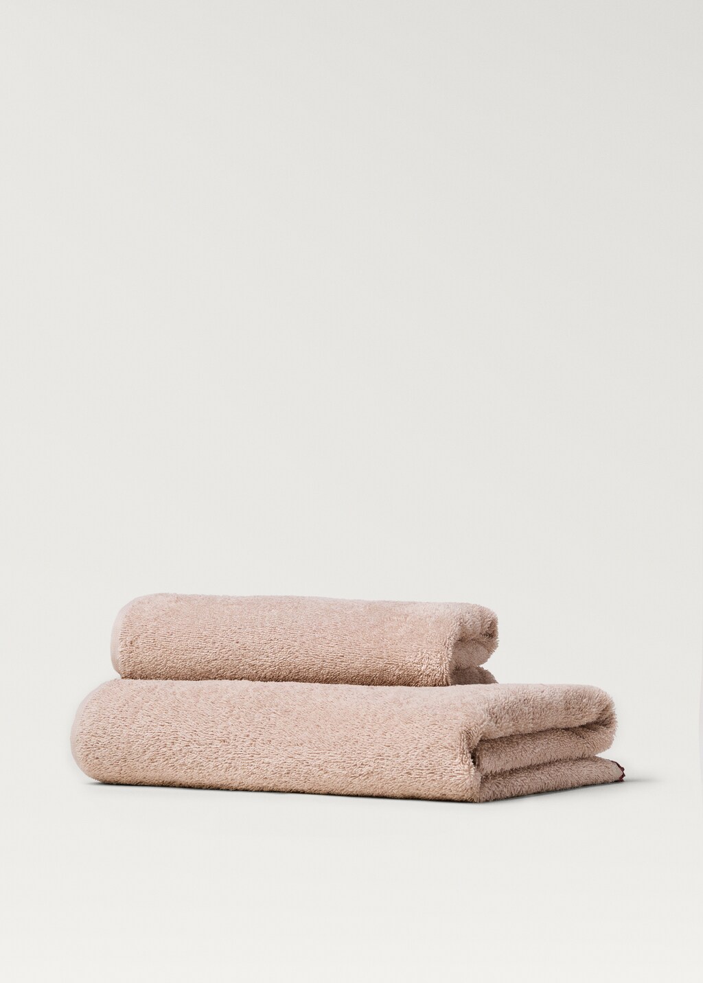 Children's bath towel crochet finish 70x140 cm - Beige