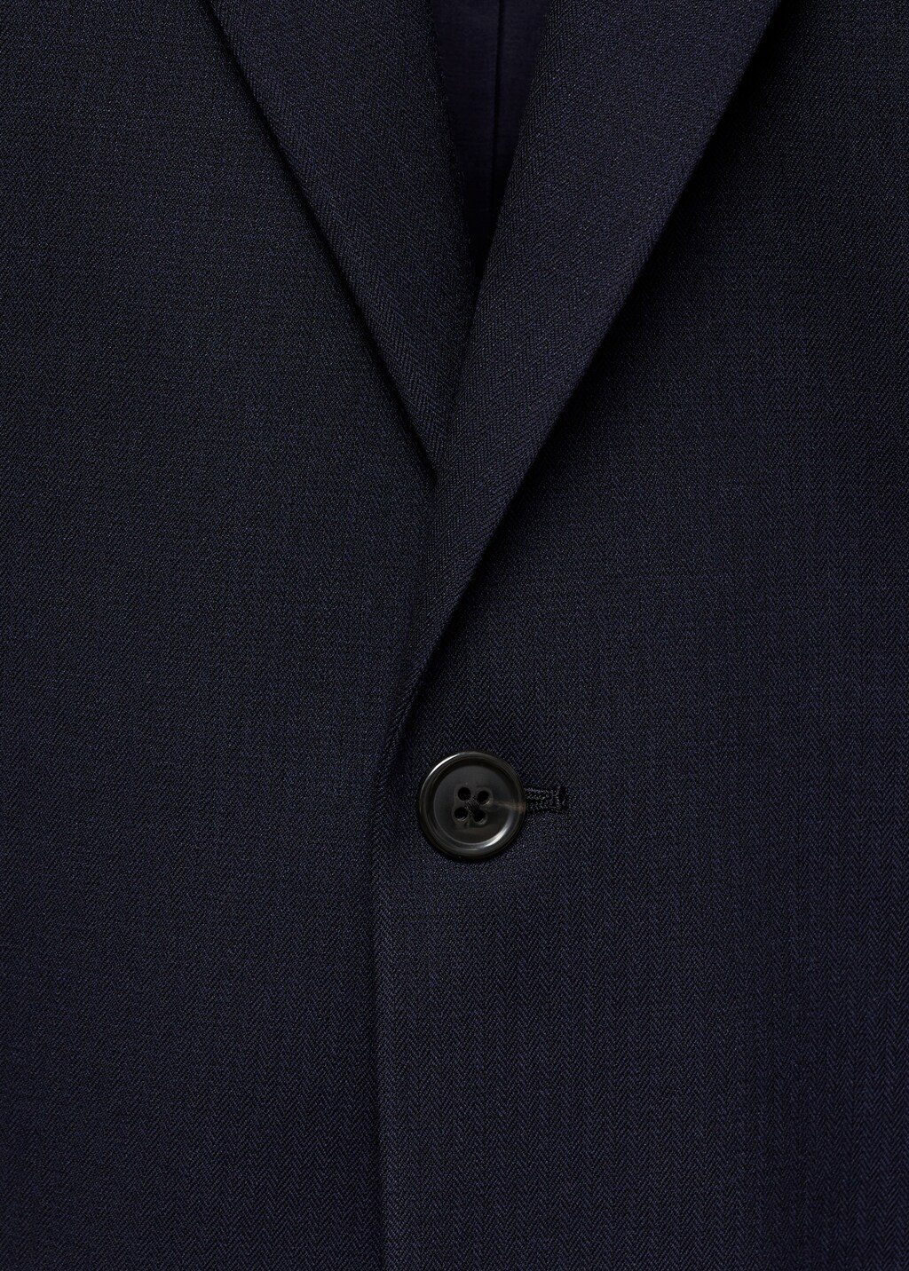 Stretch-fabric slim-fit suit jacket - Dark Navy