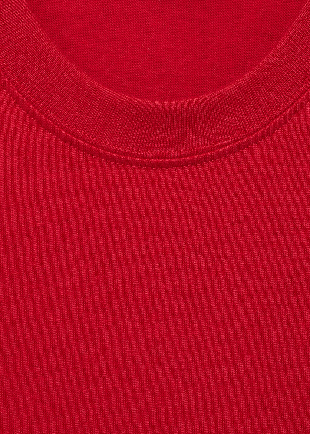 100% cotton t-shirt with printed text - Red