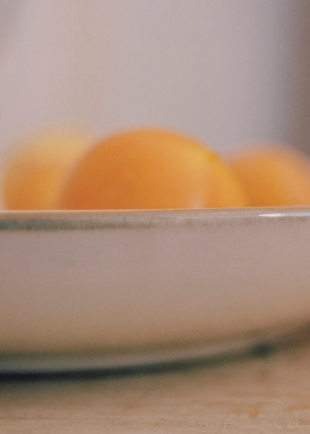 Stoneware soup plate with rim - Ecru