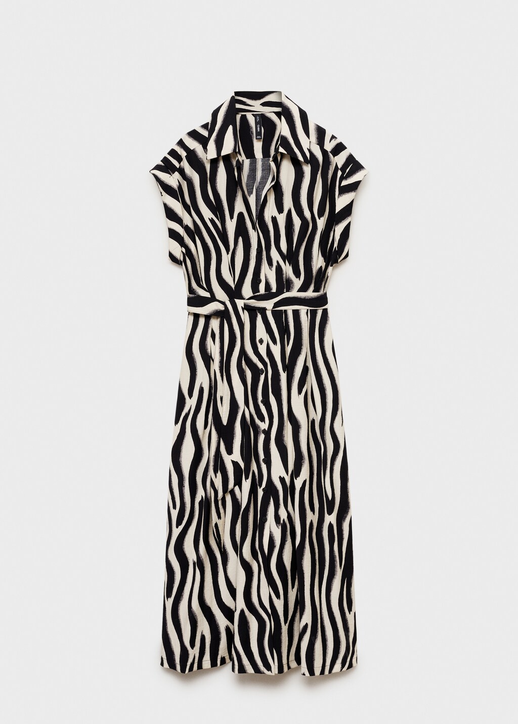 Zebra shirt dress - Black
