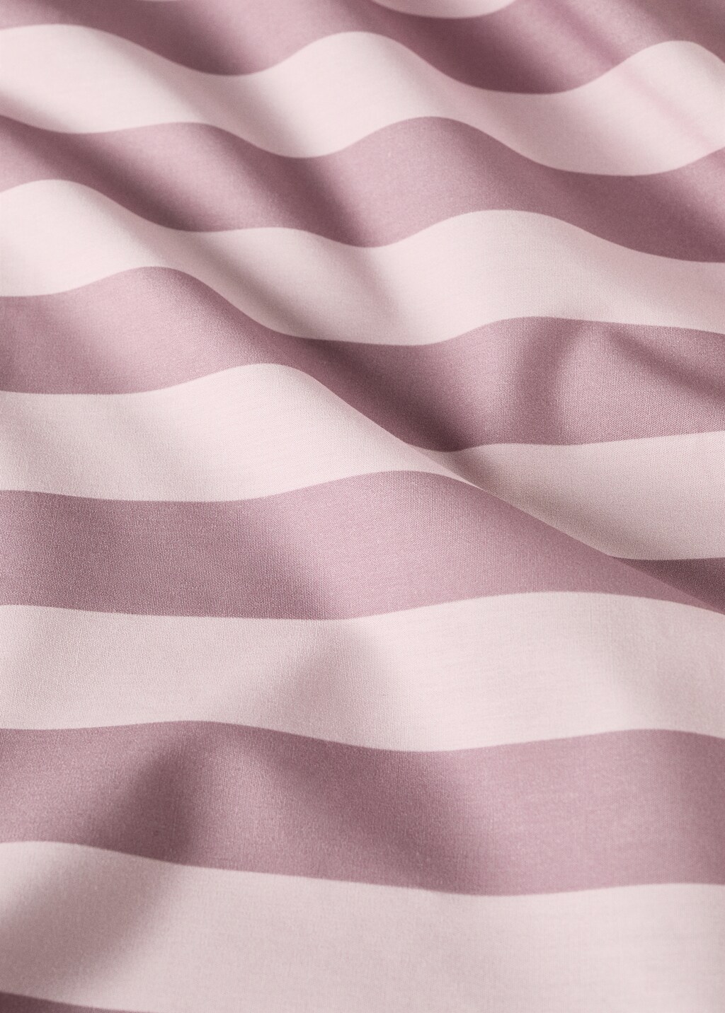 Crib top sheet cotton percale cotton thick stripes - Pink