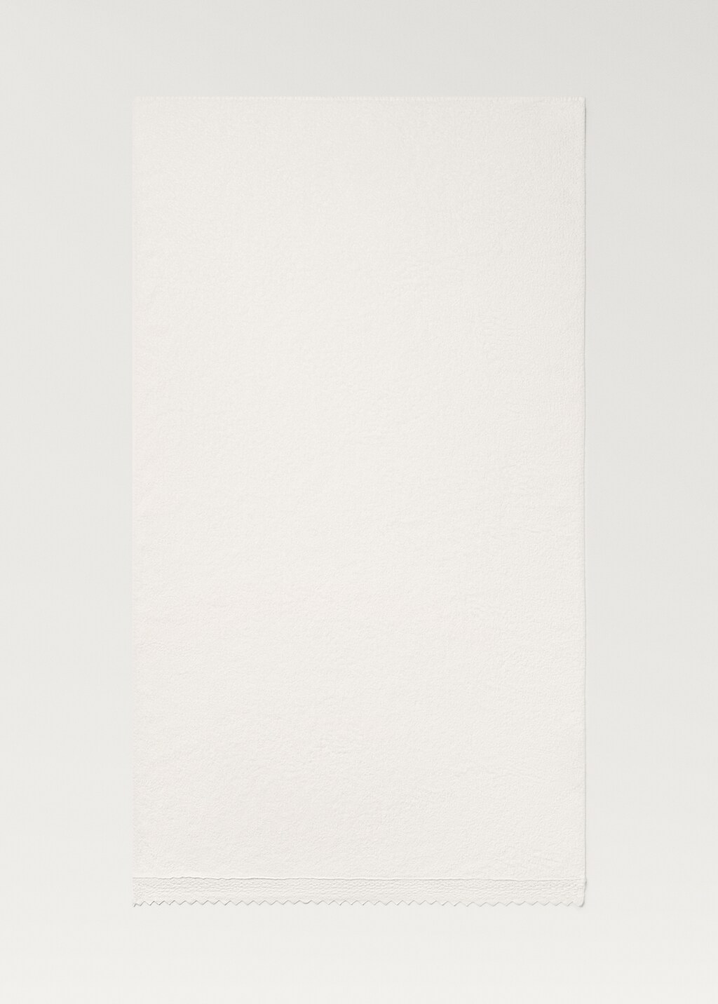 Bath towel with lace - Off White