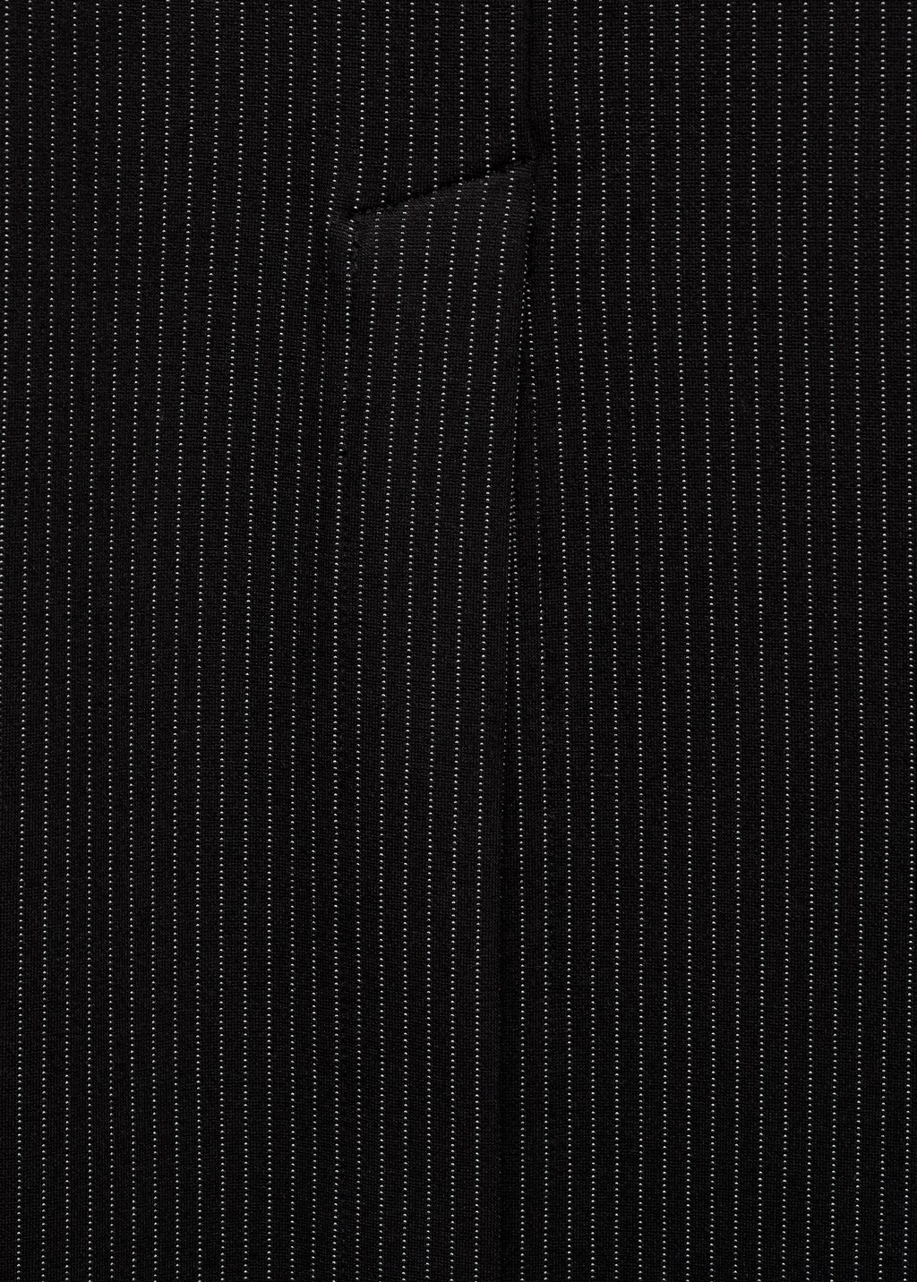 Pinstripe suit skirt - Black