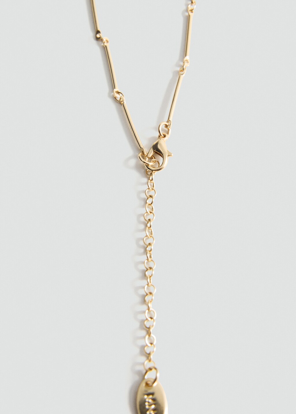 Combined bead chain necklace - Gold