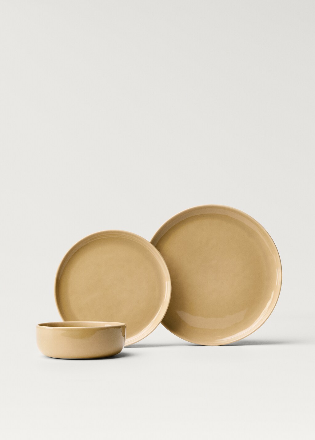 Stoneware dessert plate - Light Pink