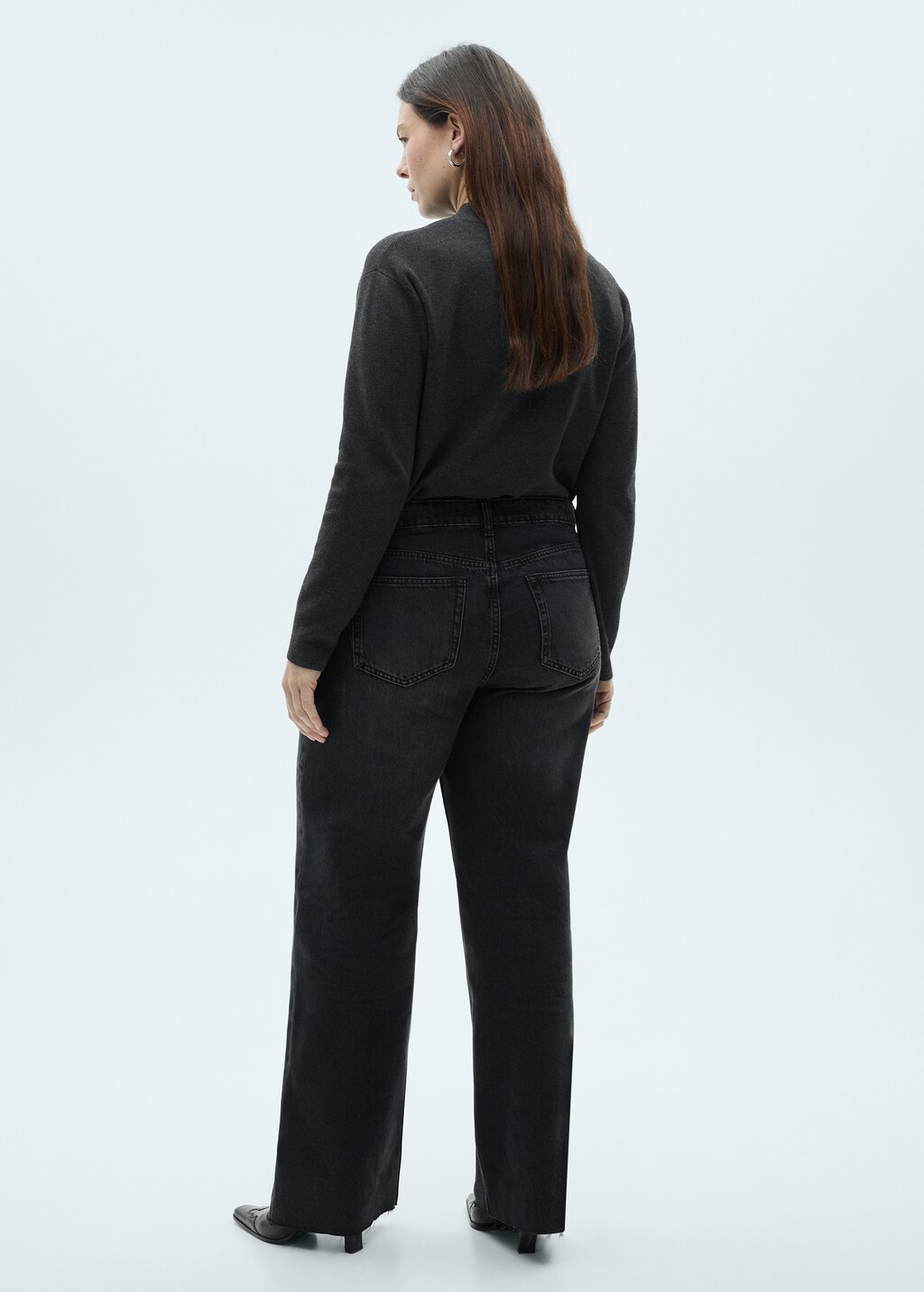 Danila wideleg rinse-wash jeans - Open Blue