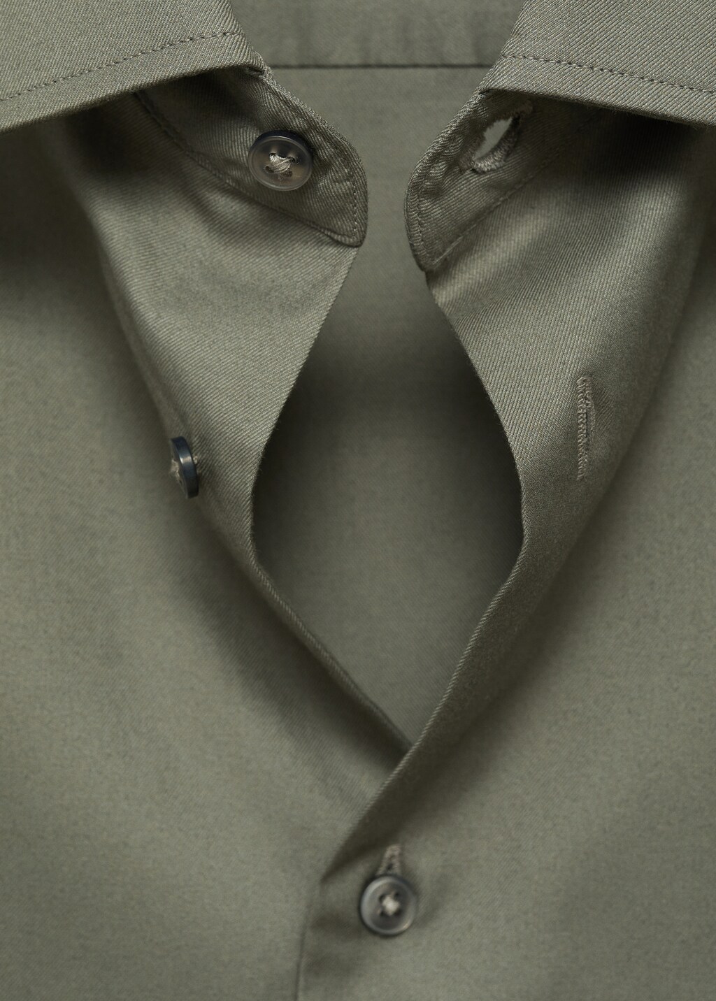 Regular-fit 100% cotton shirt - Green