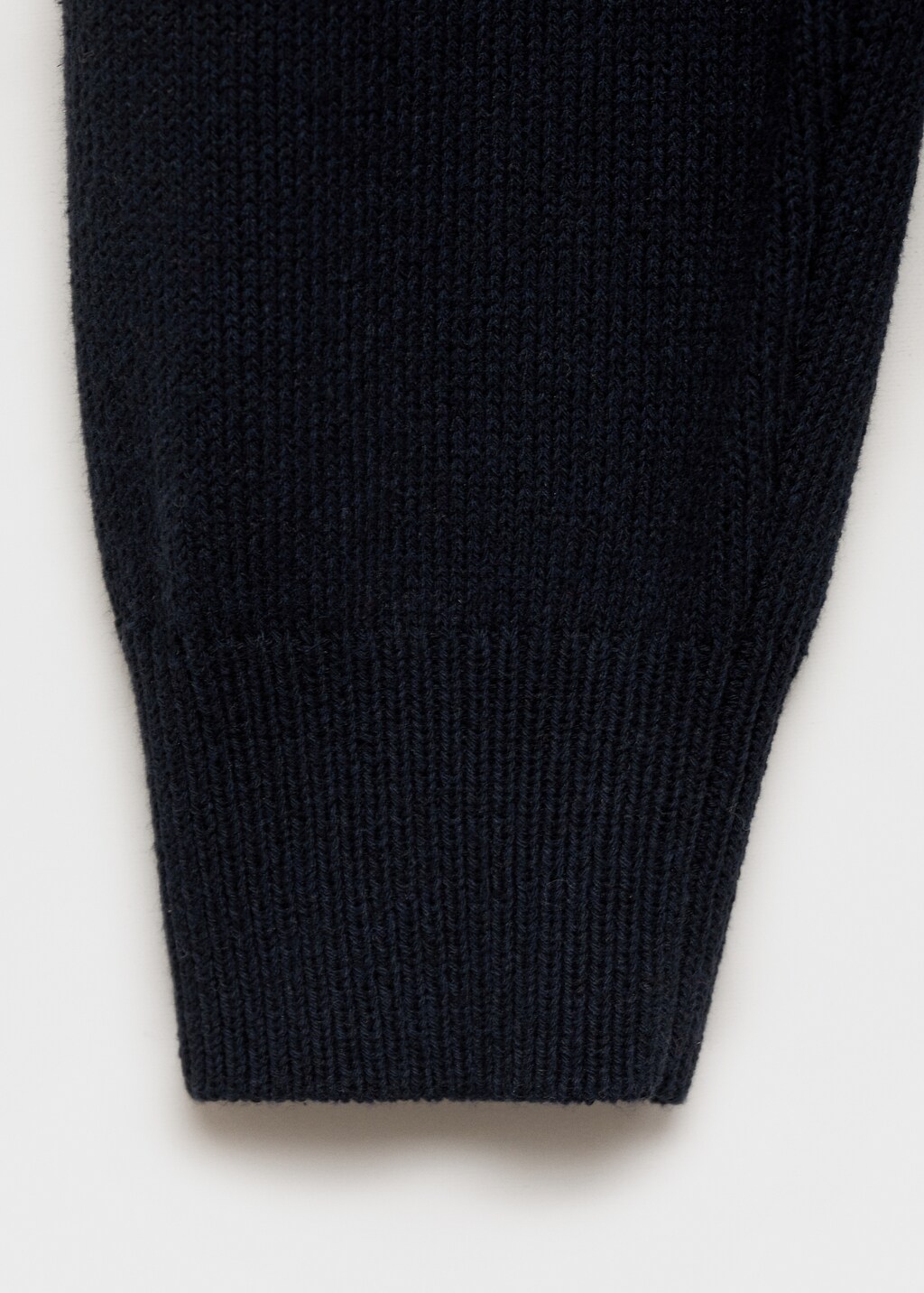 Knitted cotton cardigan with buttons - Night Blue