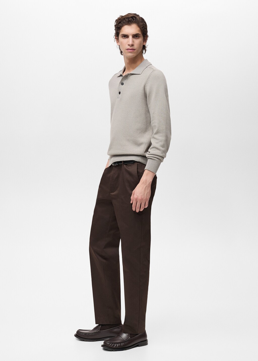 Dublino slim-fit chino trousers - Ice Grey