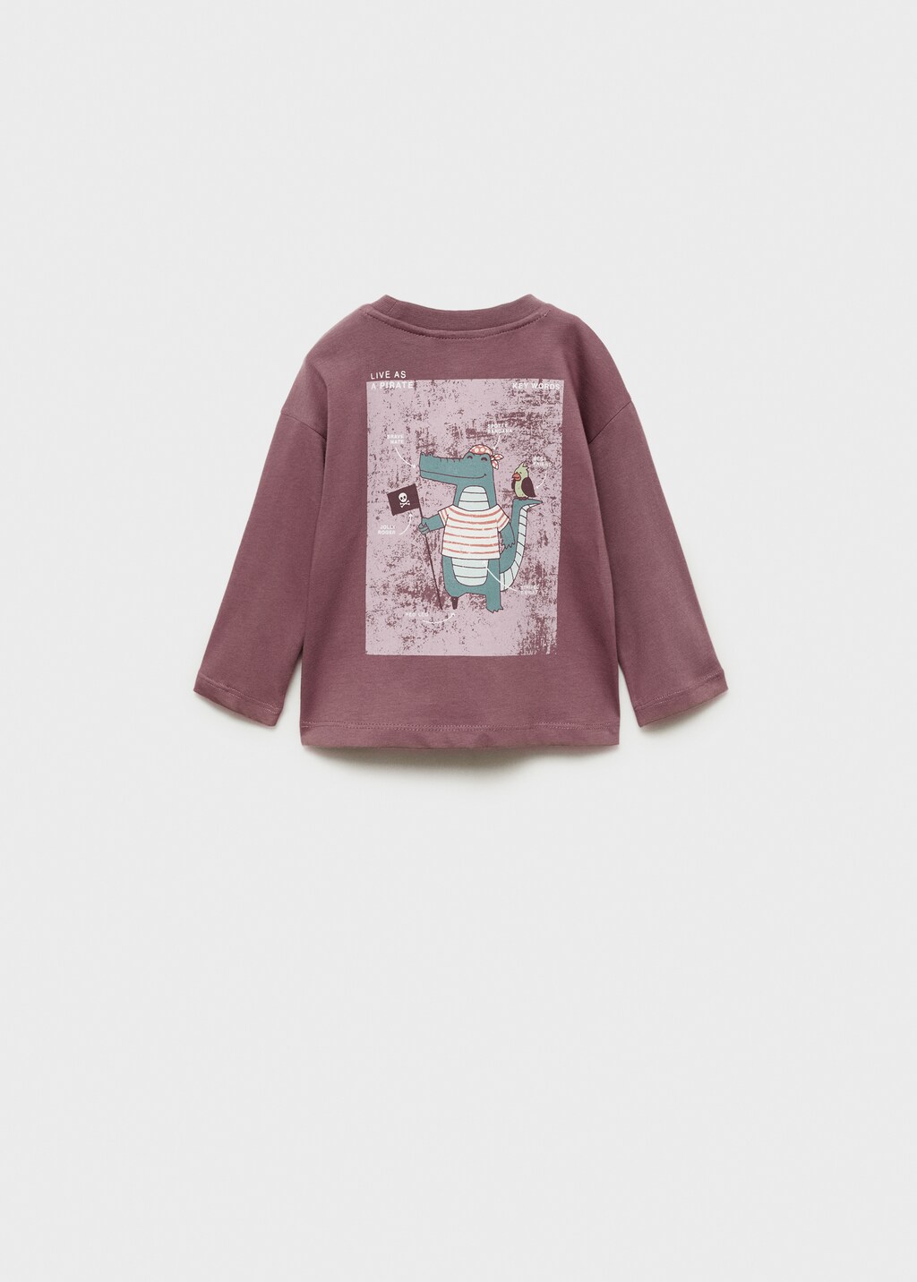 Message cotton T-shirt - Cherry