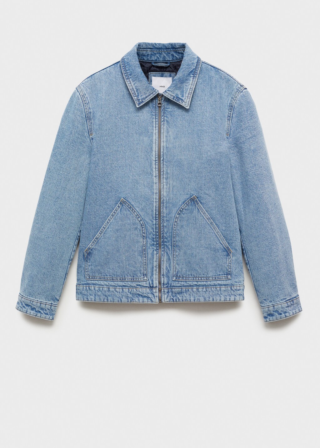 Quilted denim jacket - Medium Blue