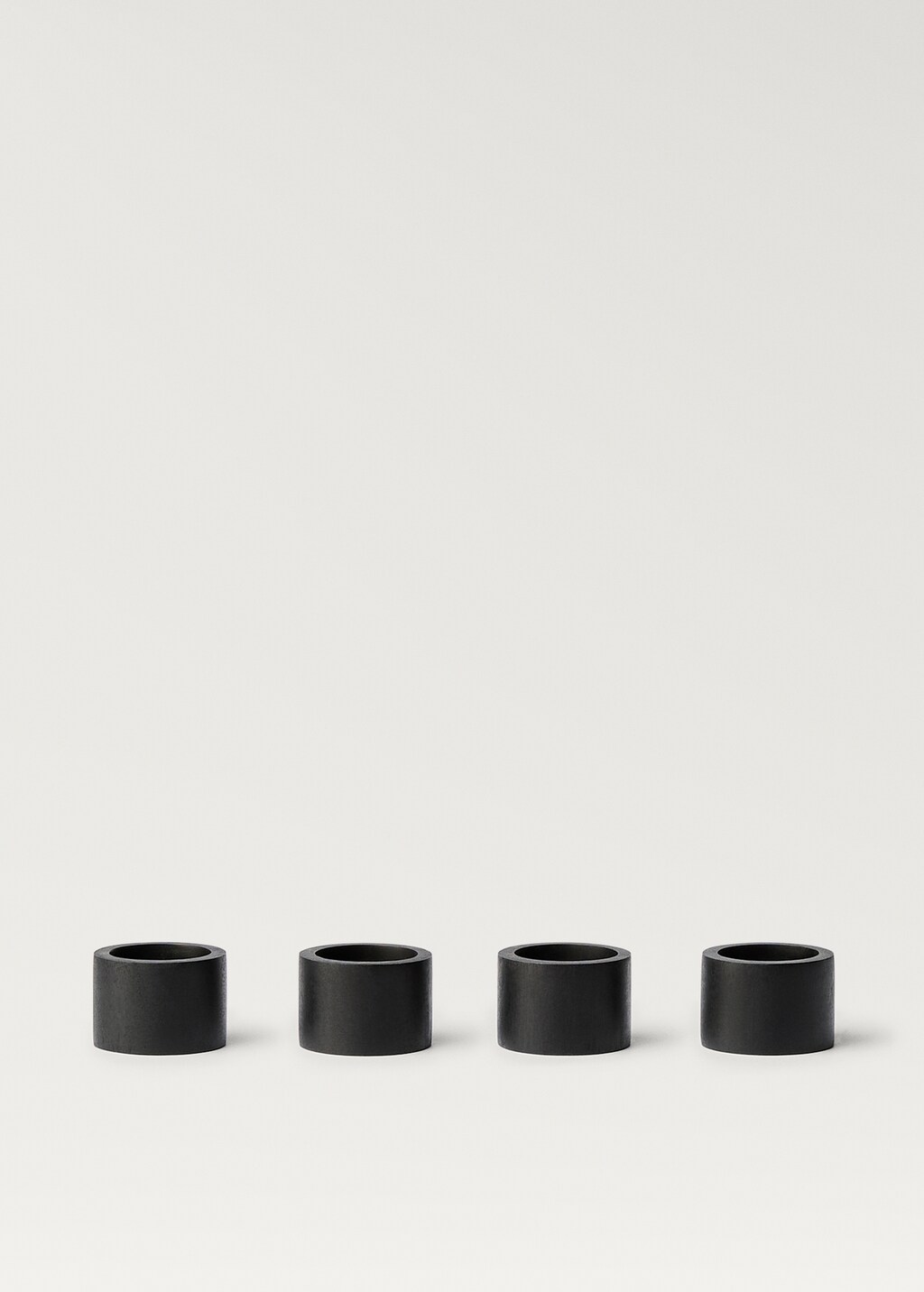 Wooden napkin box - Black