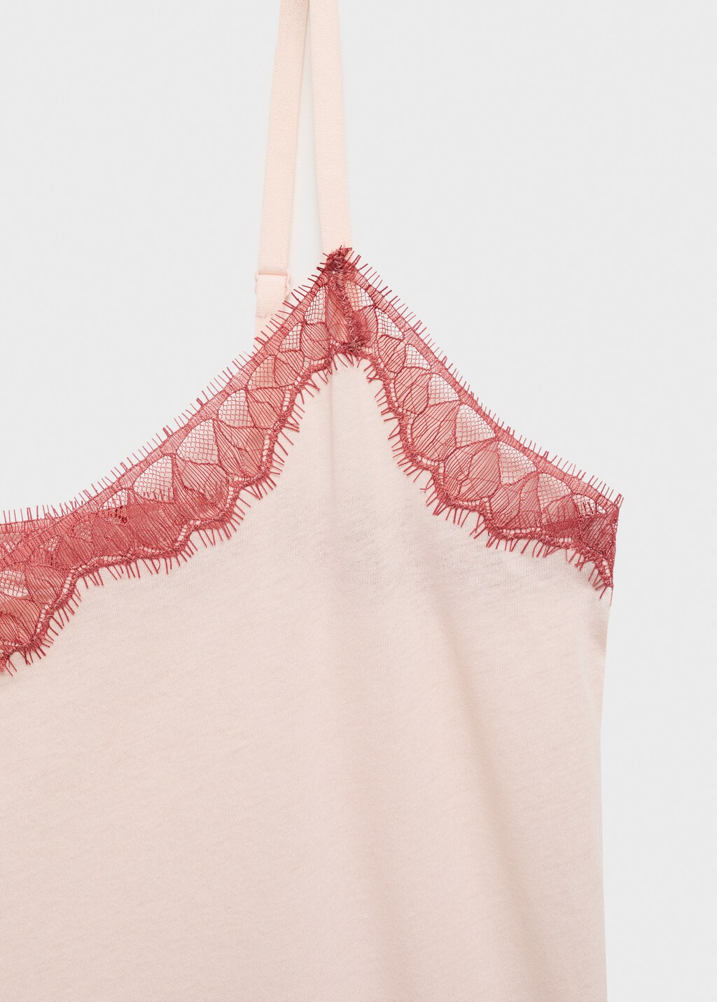 Lace-trimmed nightgown - Aqua Green