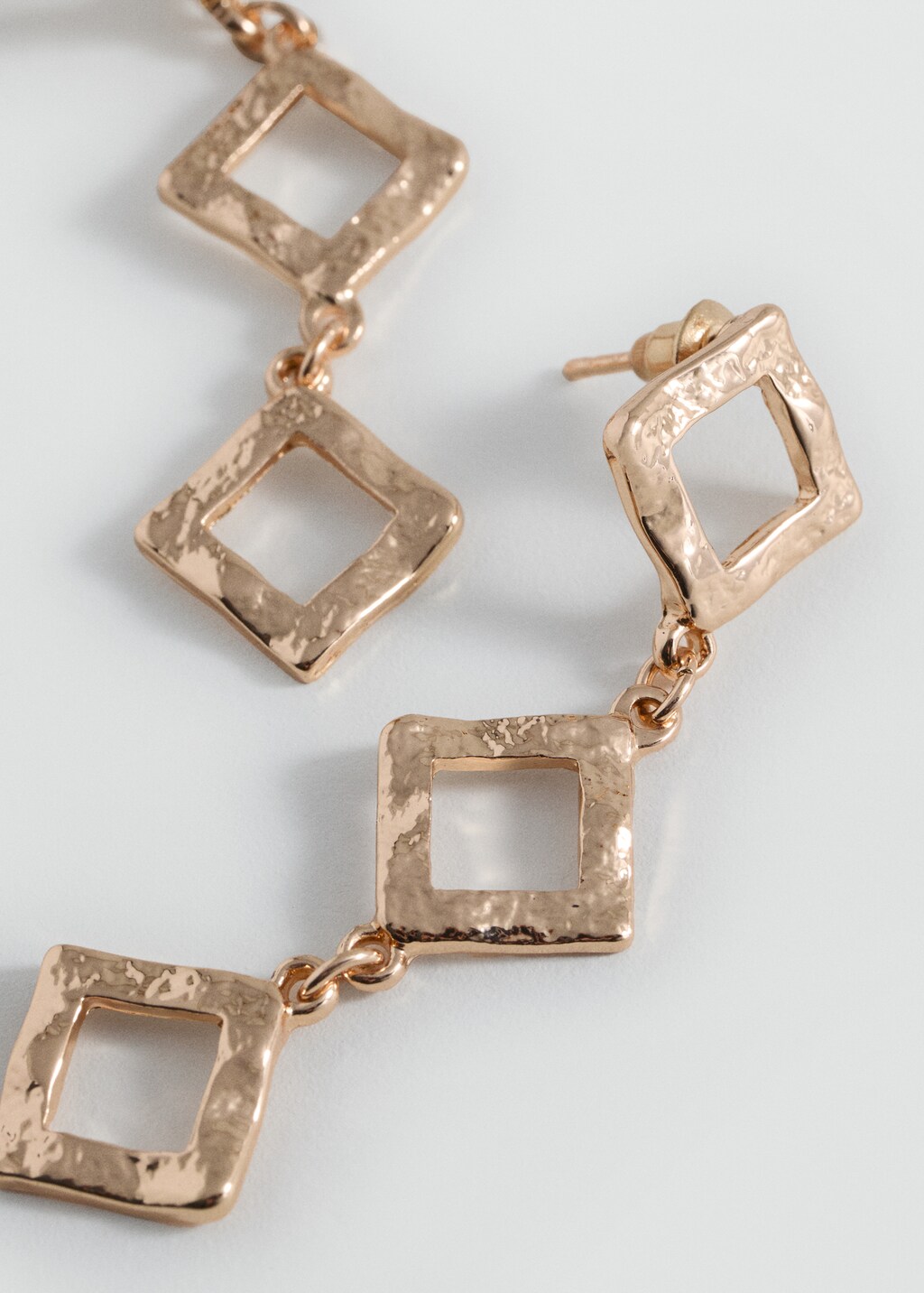 Rhombus earrings - Gold