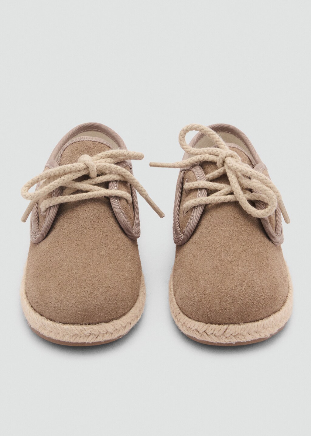 Lace-up leather shoes - Sand