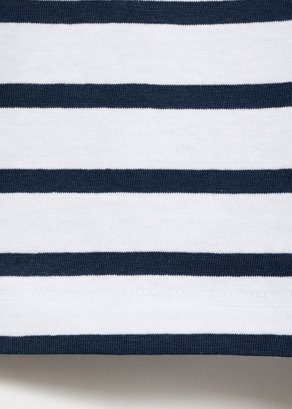 Striped cotton T-shirt - Dark Navy