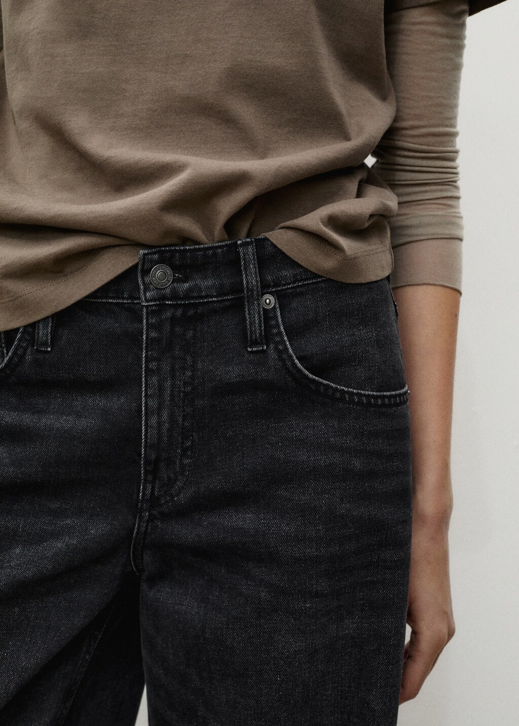 Low-rise rinse-wash wideleg jeans - Open Blue