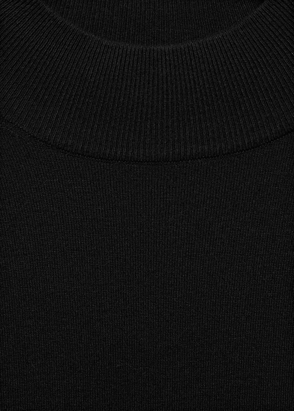 Perkins-neck knitted dress - Khaki