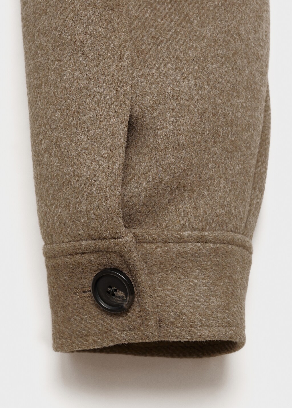 Wool jacket with pockets - Brown