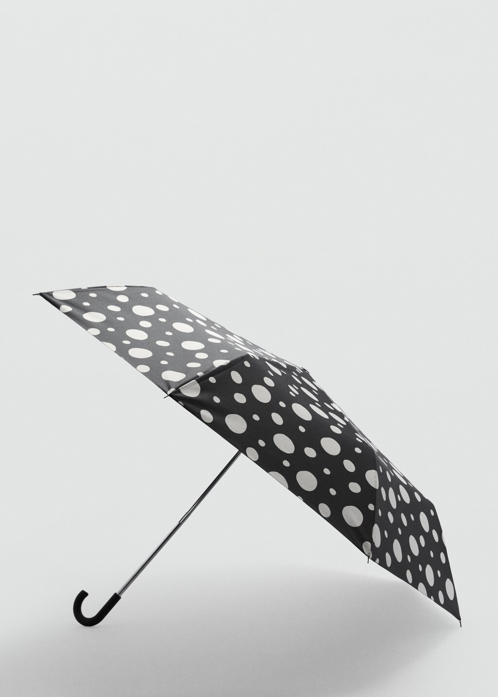 Polka-dot print umbrella - Black