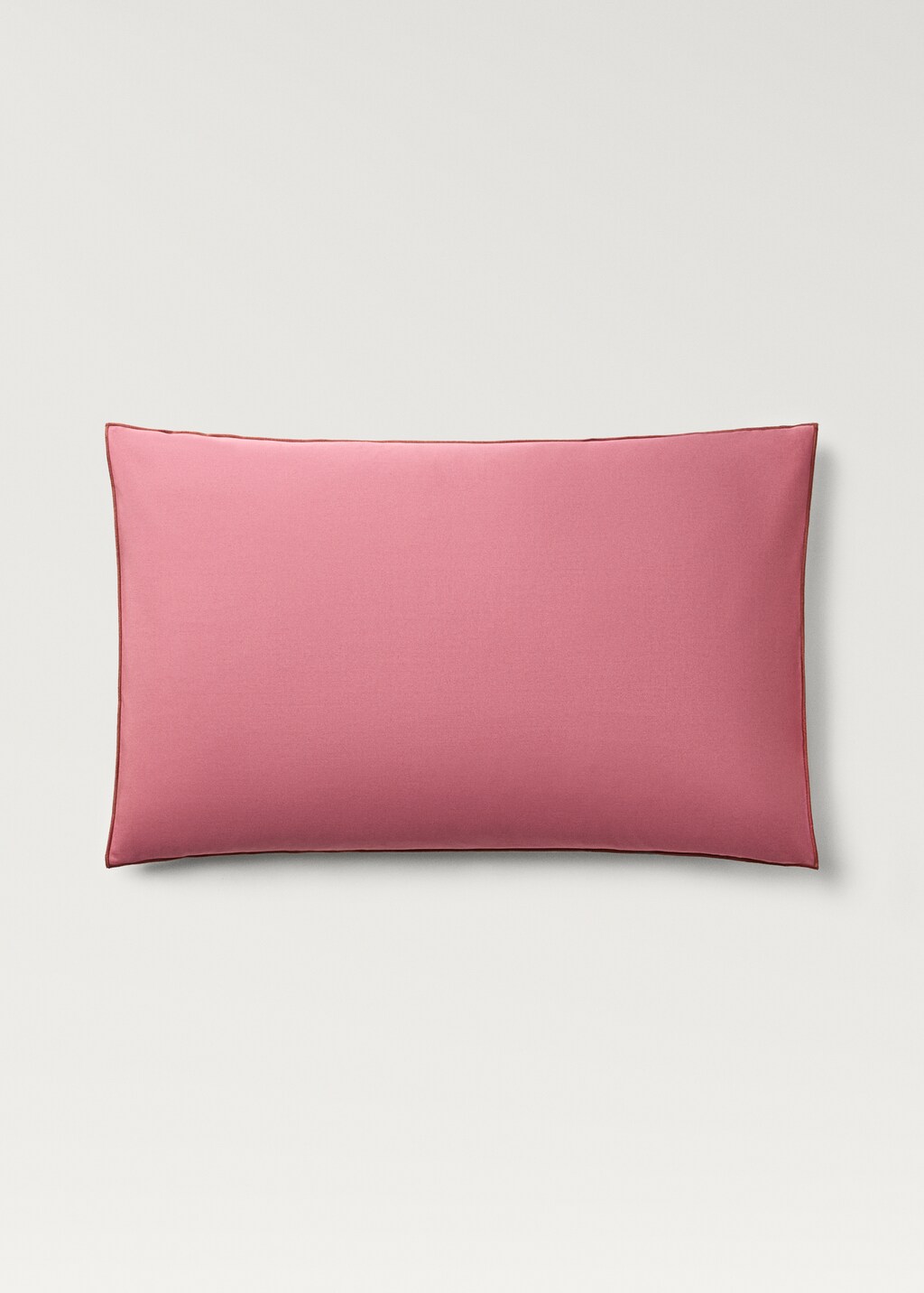 Reversible cotton percale pillowcase, 50x75 cm - Green