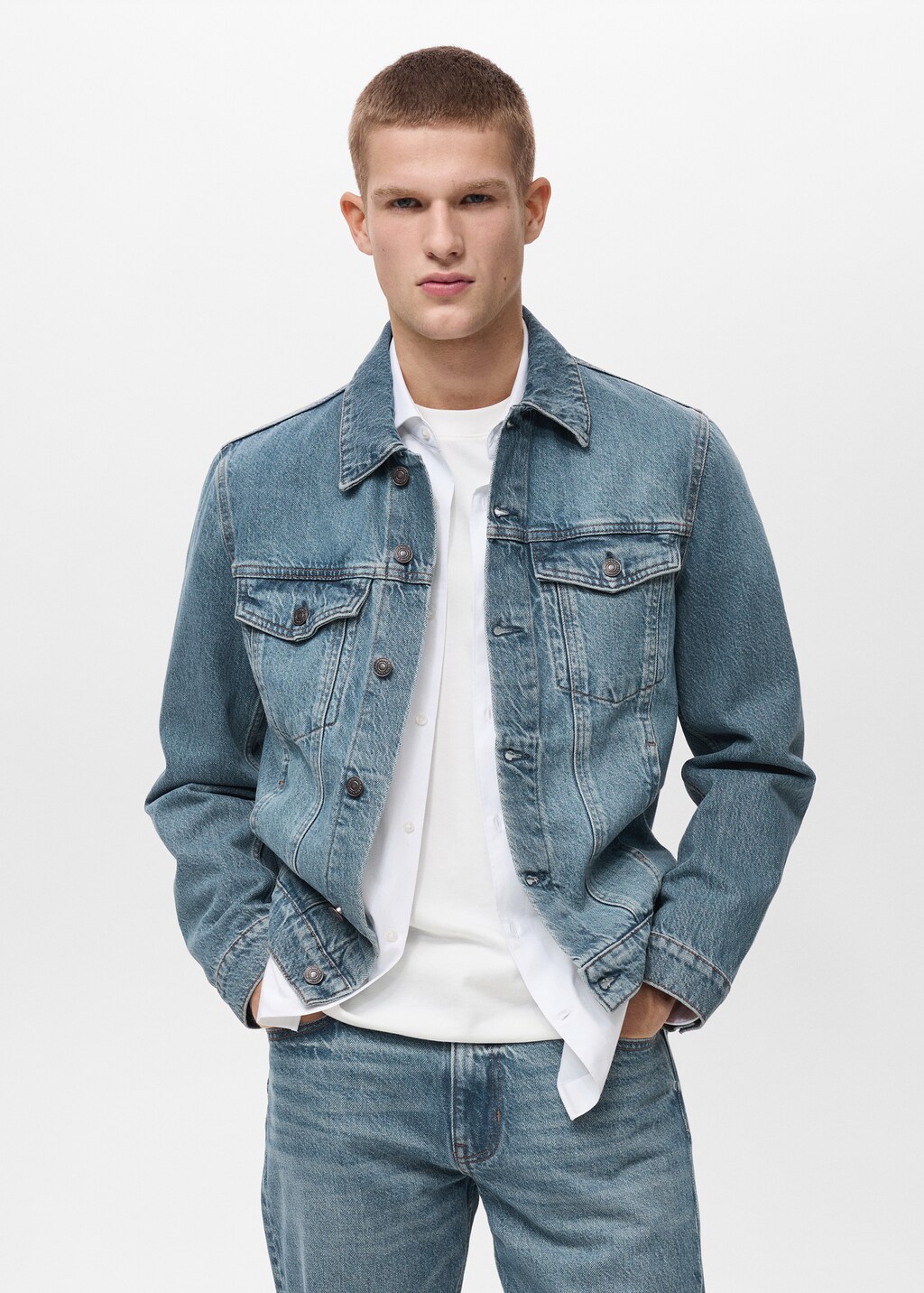 Denim jacket pockets - Light Blue
