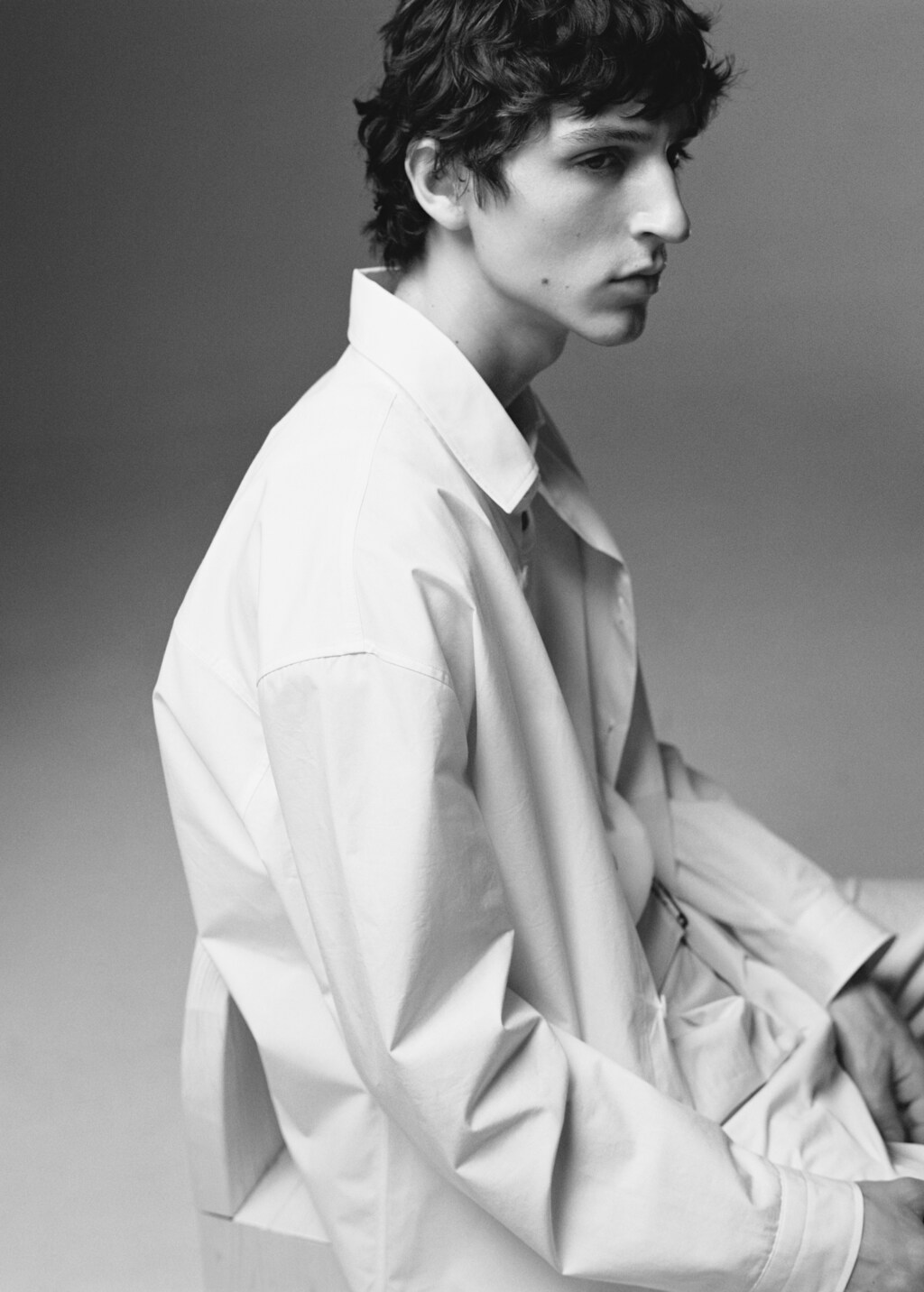 100% cotton relaxed-fit shirt - White