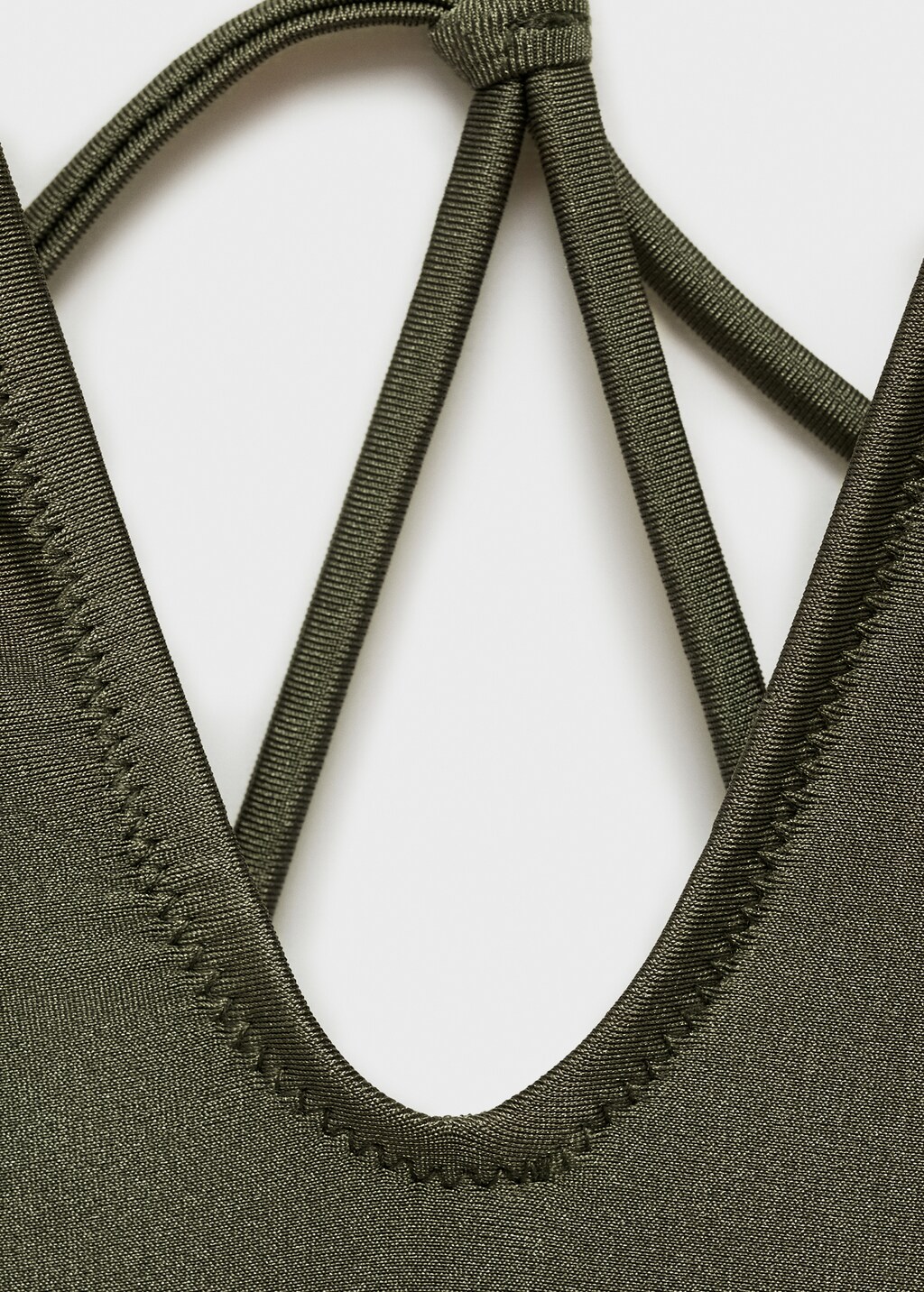 Swimsuit with back straps - Khaki