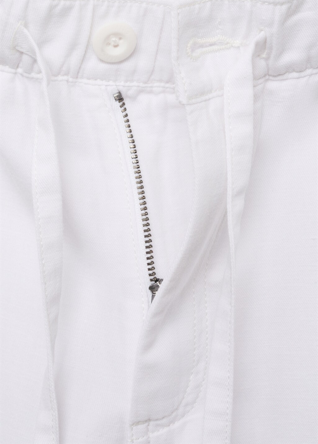 Cotton-linen jogger trousers - Off White