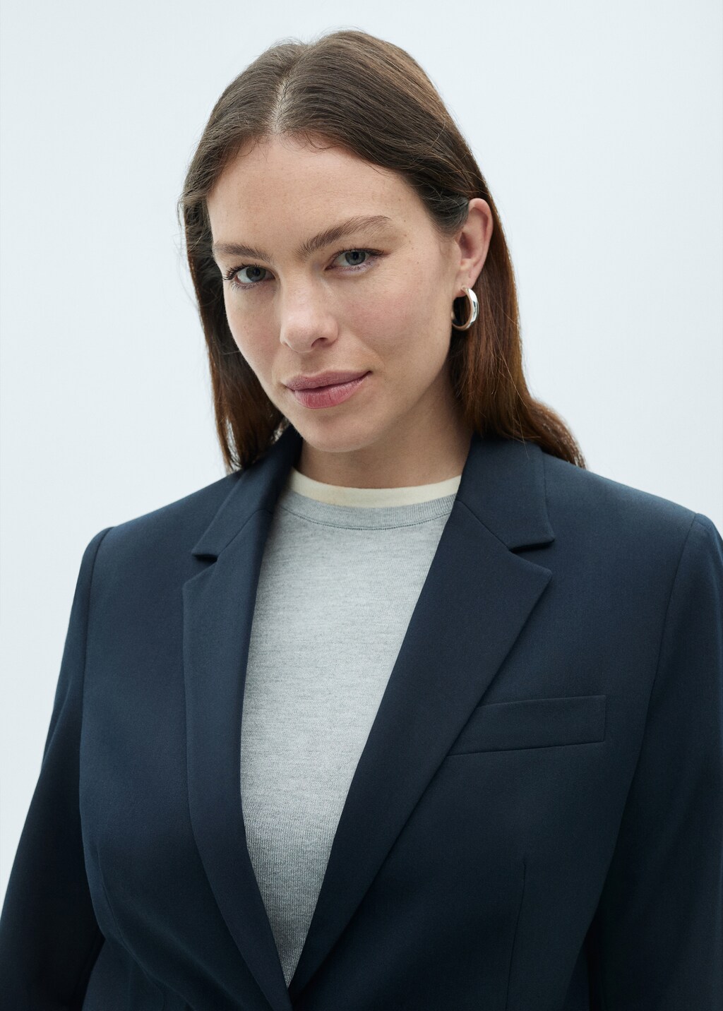 Fitted suit jacket - Light/Pastel Grey